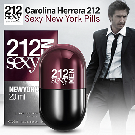ادو تویلت کارولینا هررا 212 Sexy Men Pills حجم 60 میلی لیتر